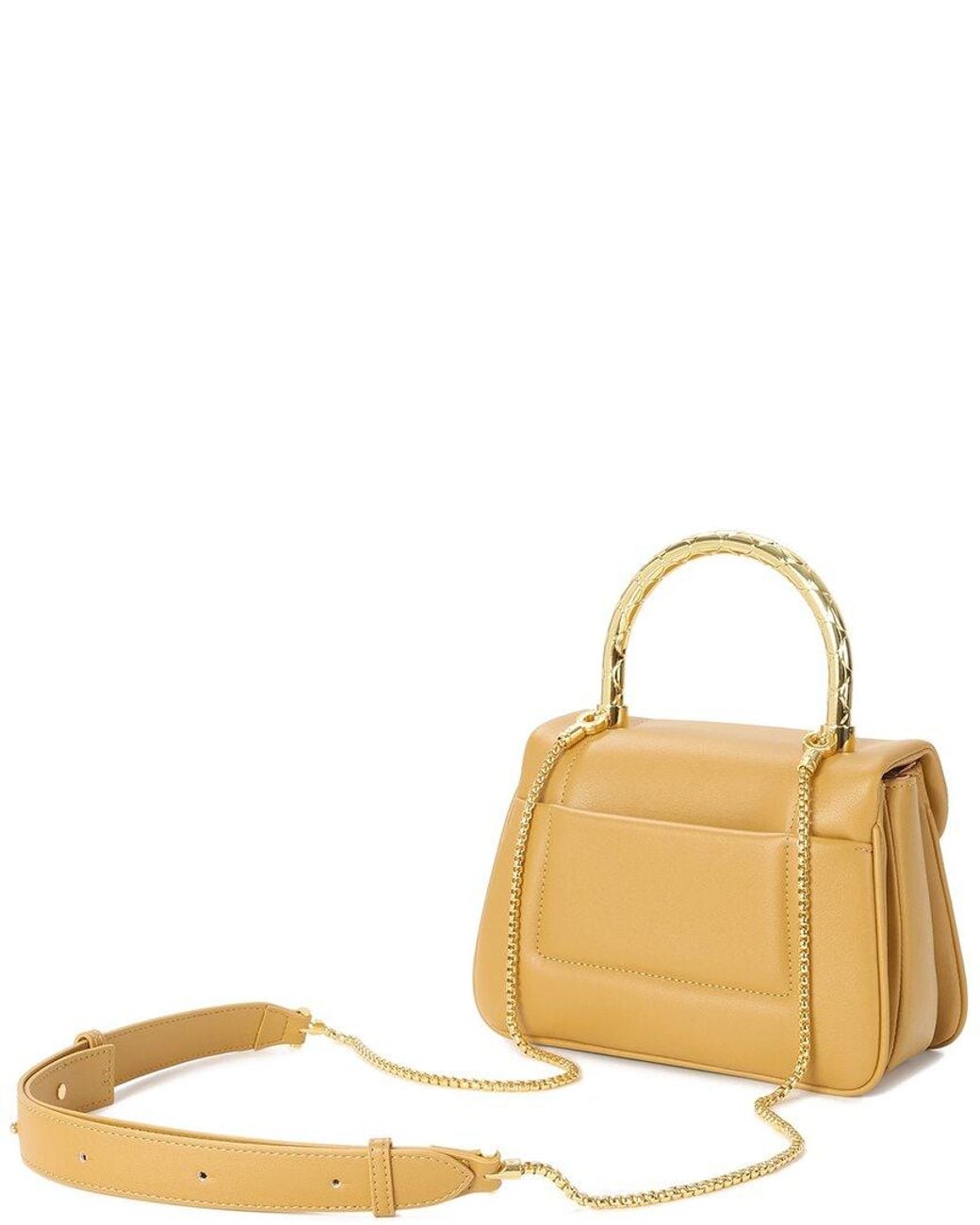 Tiffany & Fred Paris Metallic Leather Top Handle Satchel