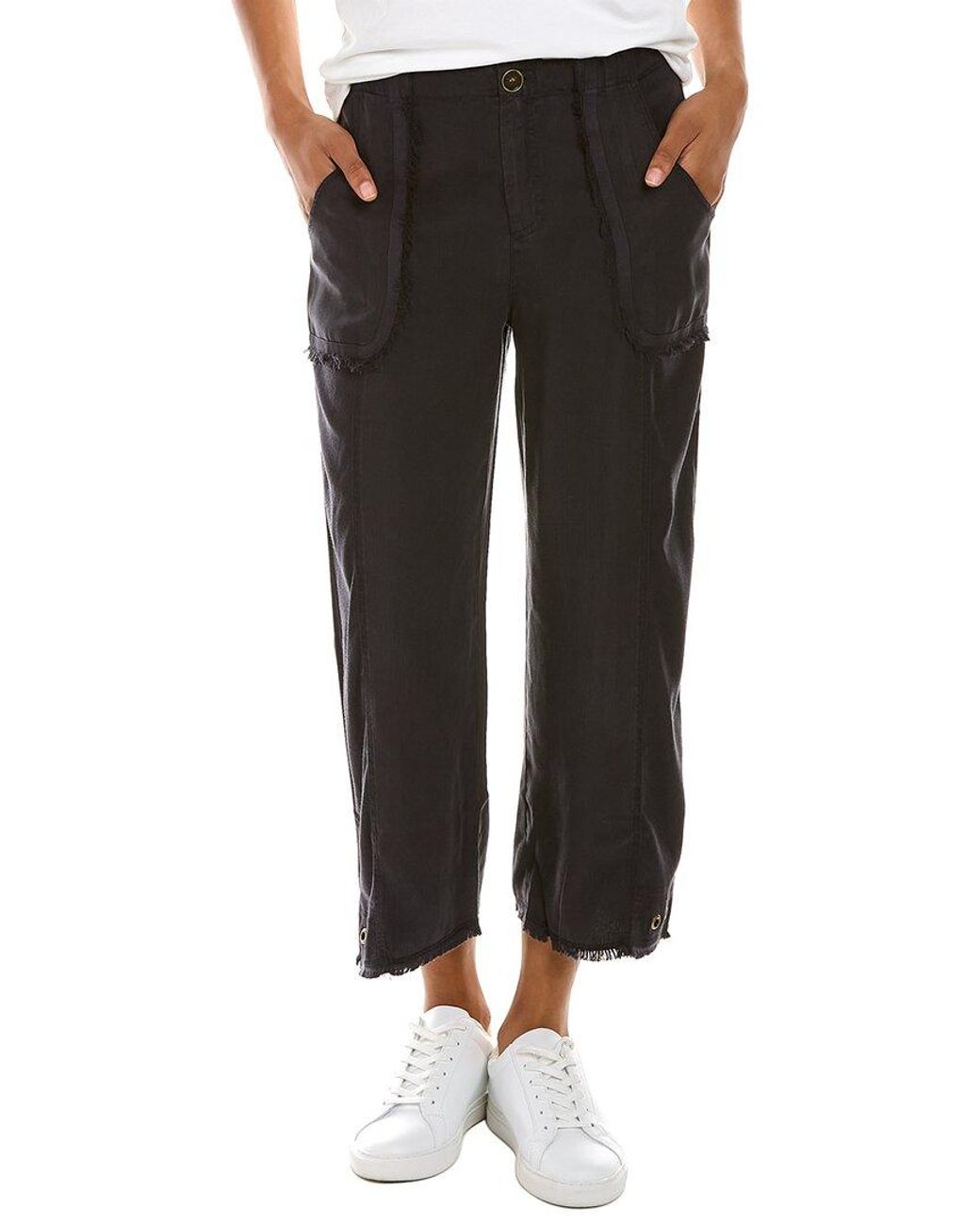 XCVI Egon Crop Gaucho in Black | Lyst UK