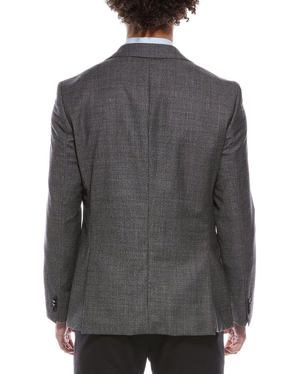 Boss Gray Hutson Wool Blazer for men