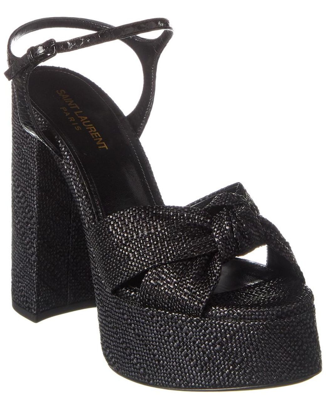 saint laurent bianca platform sandals