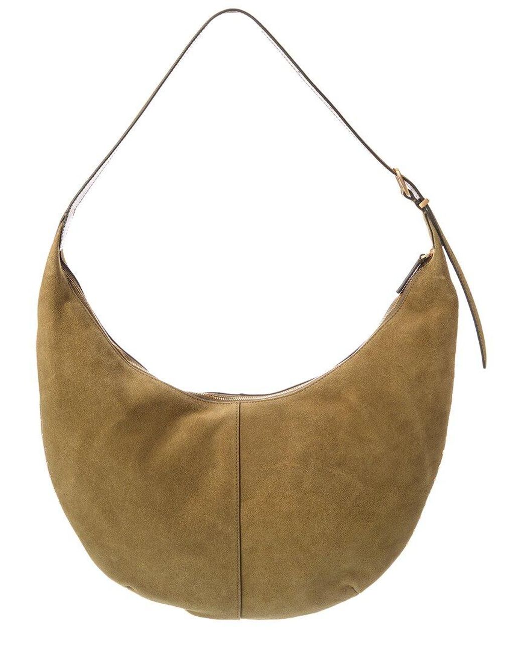 Madewell Metallic Essentials Curve Suede Shoulder Bag