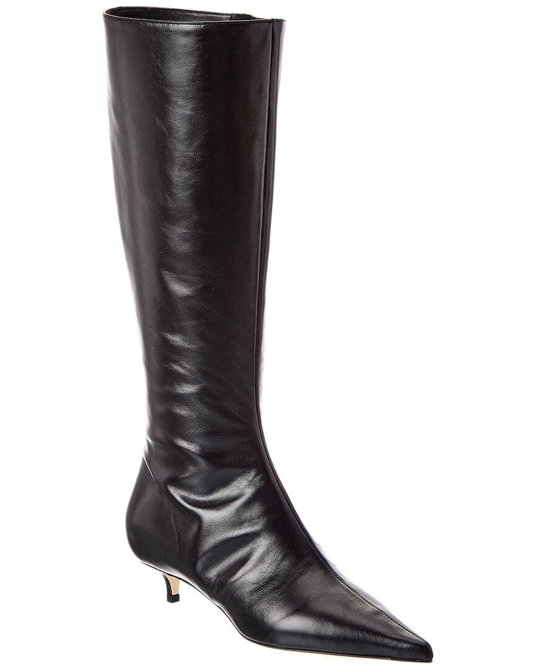 Jimmy Choo Black Amis 35 Leather Knee-High Boot