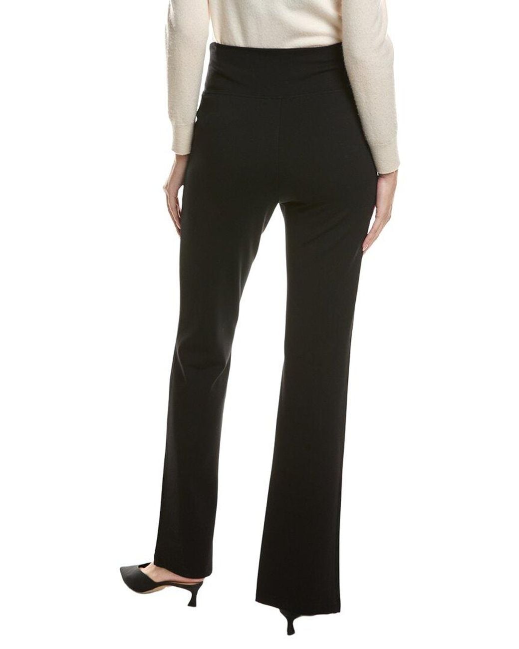 tyler boe Black Margie Ponte Slit Front Pant