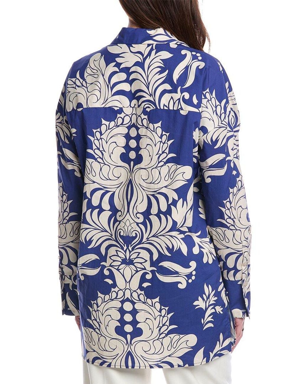 FLORA BEA NYC Blue Elown Shirt