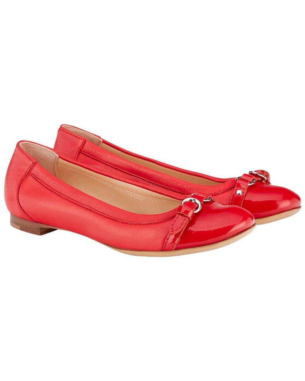 Agl Attilio Giusti Leombruni Red Monika Leather Ballet
