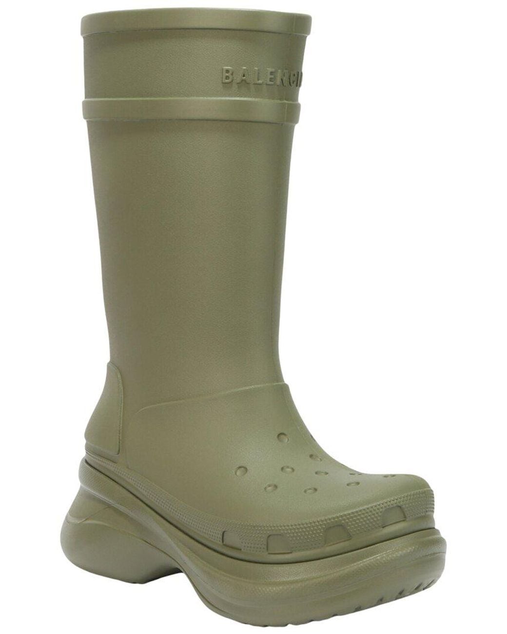 Balenciaga Green X Crocs Rubber Boot for men