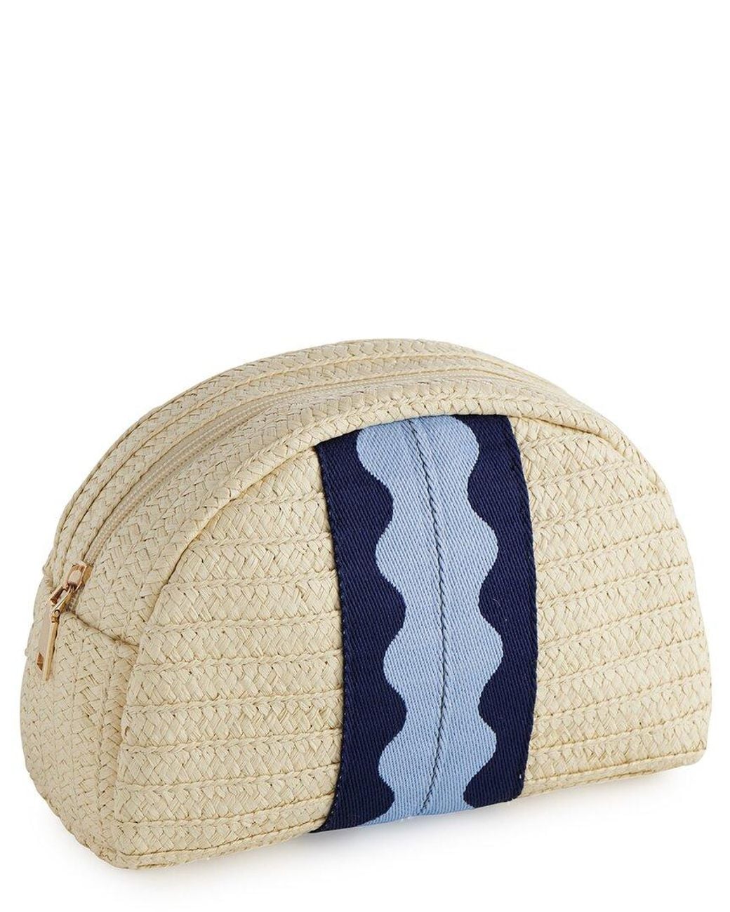 Shiraleah Blue Marbella Zip Pouch