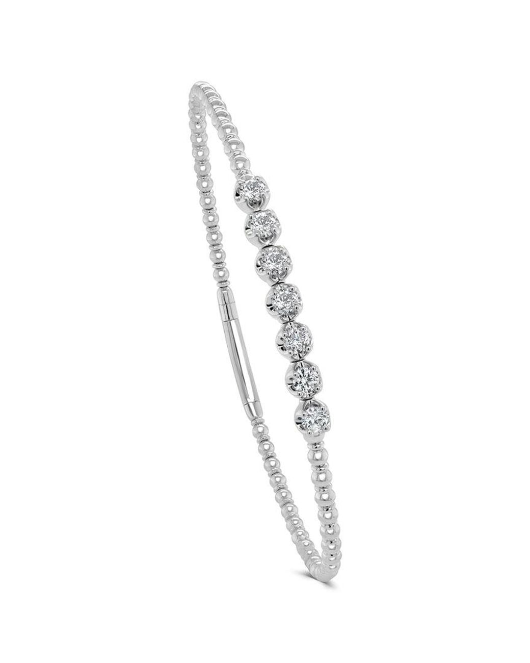 Sabrina Designs White 14k 0.56 Ct. Tw. Diamond Bangle Bracelet