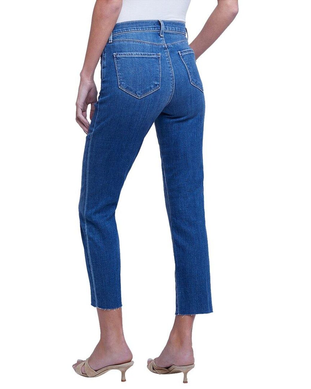 L'Agence Blue Sada High Rise Crop Slim Jean