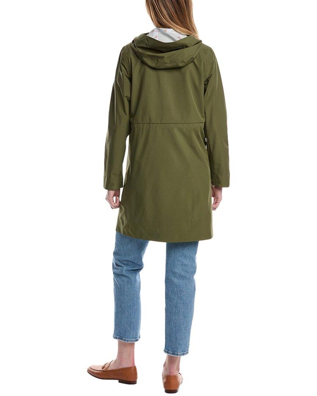 Save The Duck Green Long Rain Coat