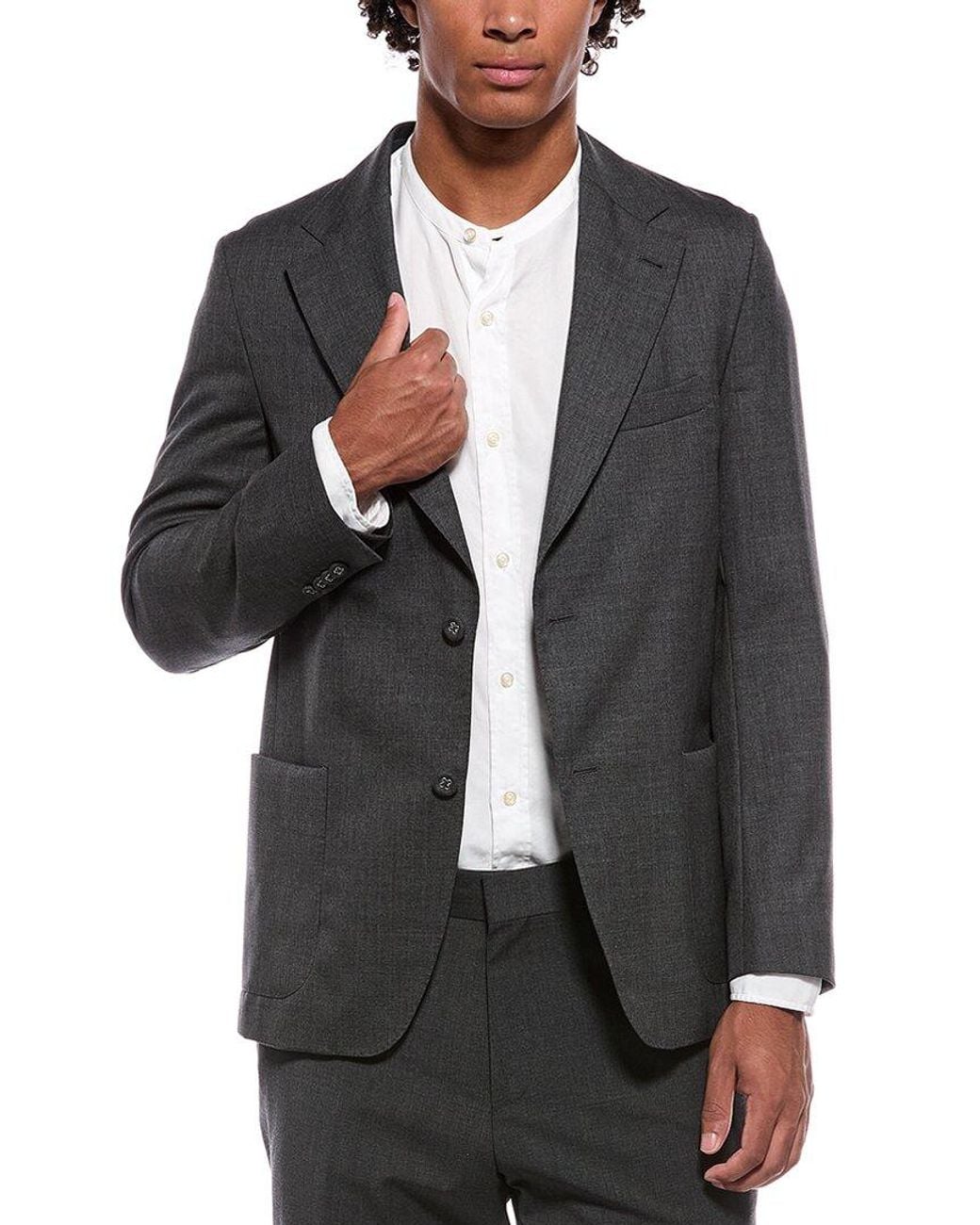 Officine Generale Black Arthus Wool Blazer for men