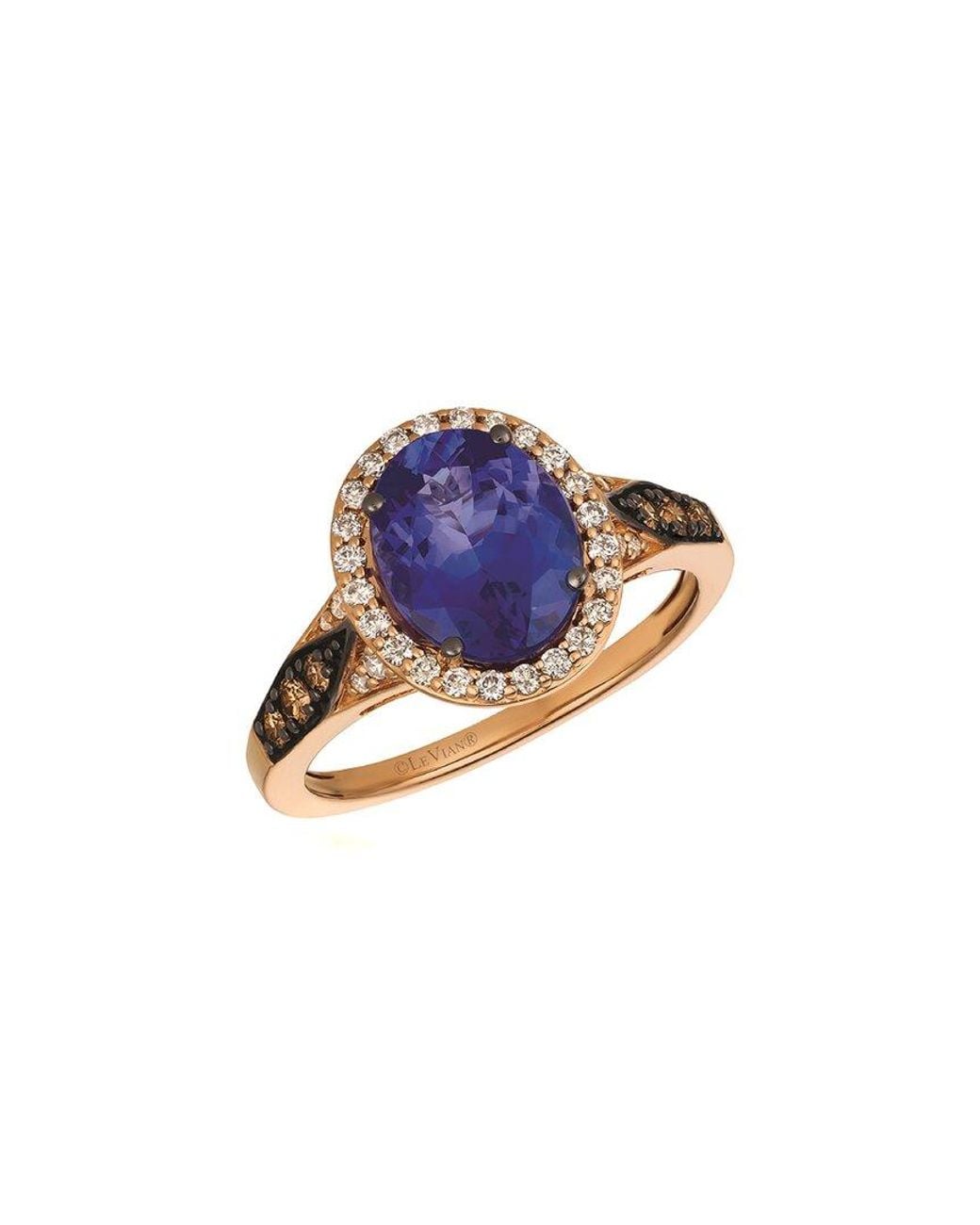 Le Vian Blue Le Vian 14k Strawberry Gold 2.88 Ct. Tw. Diamond & Tanzanite Ring