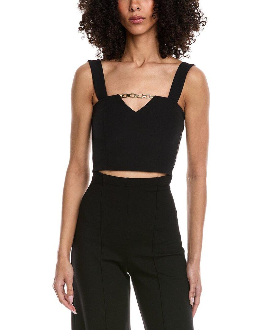 Generation Love Black Marcie Crepe Top