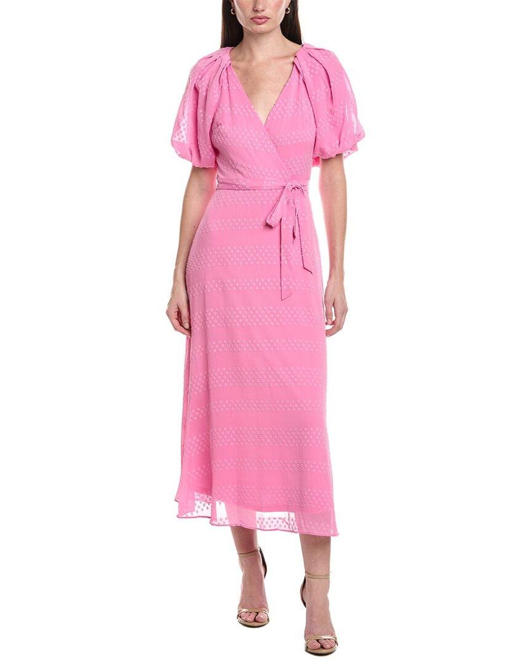 Maison Tara Pink Midi Dress