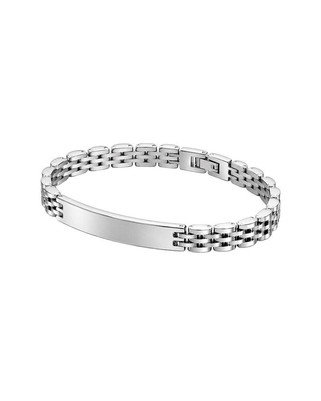 jean claude White Stainless Steel Bracelet for men