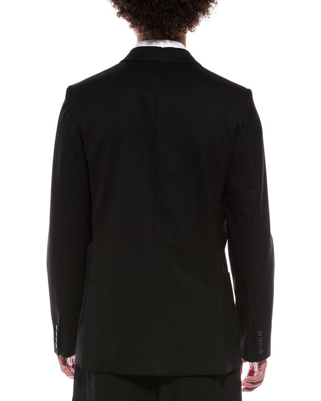Valentino Black Giacca Wool-Blend Tasche Jacket for men