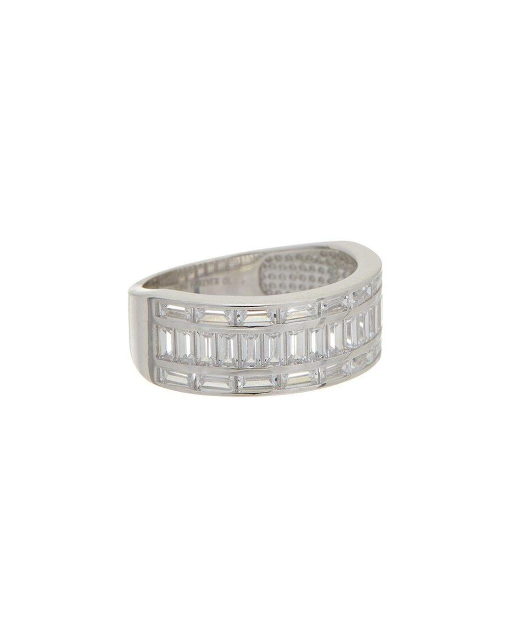 Sterling Forever White Cz Kate Baguette Eternity Ring