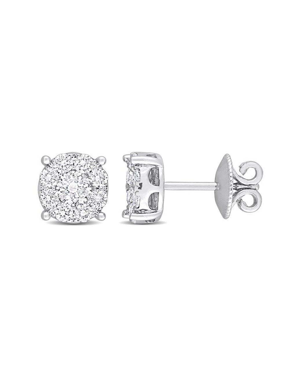 Rina Limor Metallic 14k 1.14 Ct. Tw. Diamond Studs
