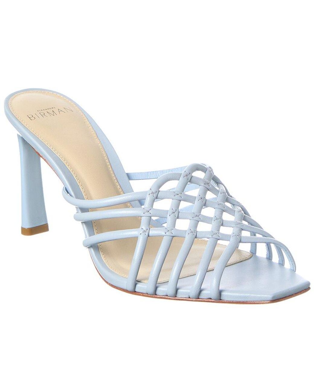Alexandre Birman Blue Linda Tresse Leather Sandal
