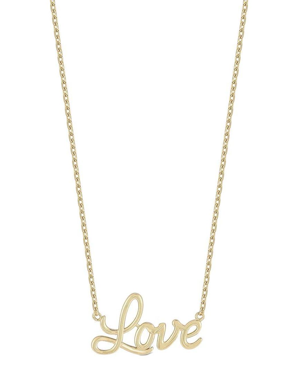 Ember Fine Jewelry Metallic 14K Love Necklace