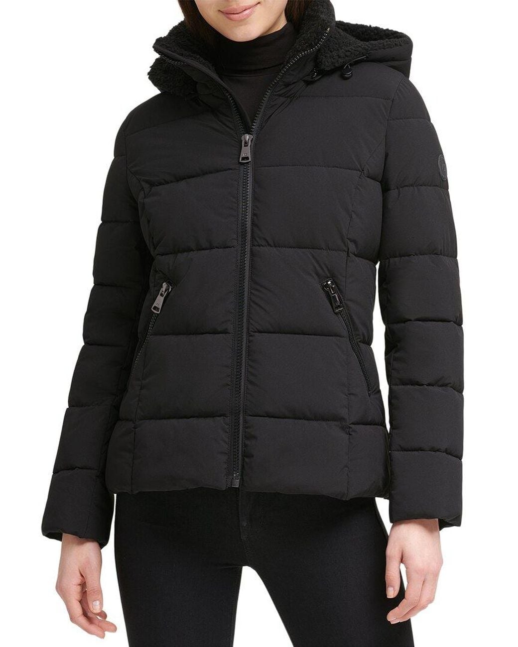 Kenneth Cole Black New York Puffer Jacket
