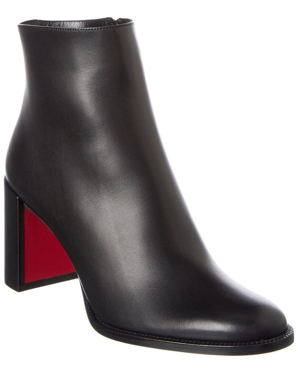 Christian Louboutin Black Adoxa 70 Leather Bootie