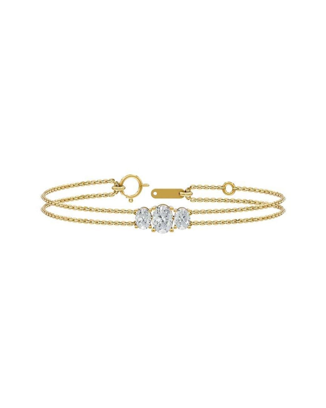 Lab Grown Diamonds White 18K Over 2.00 Ct. Tw. Lab-Grown Diamond Bracelet