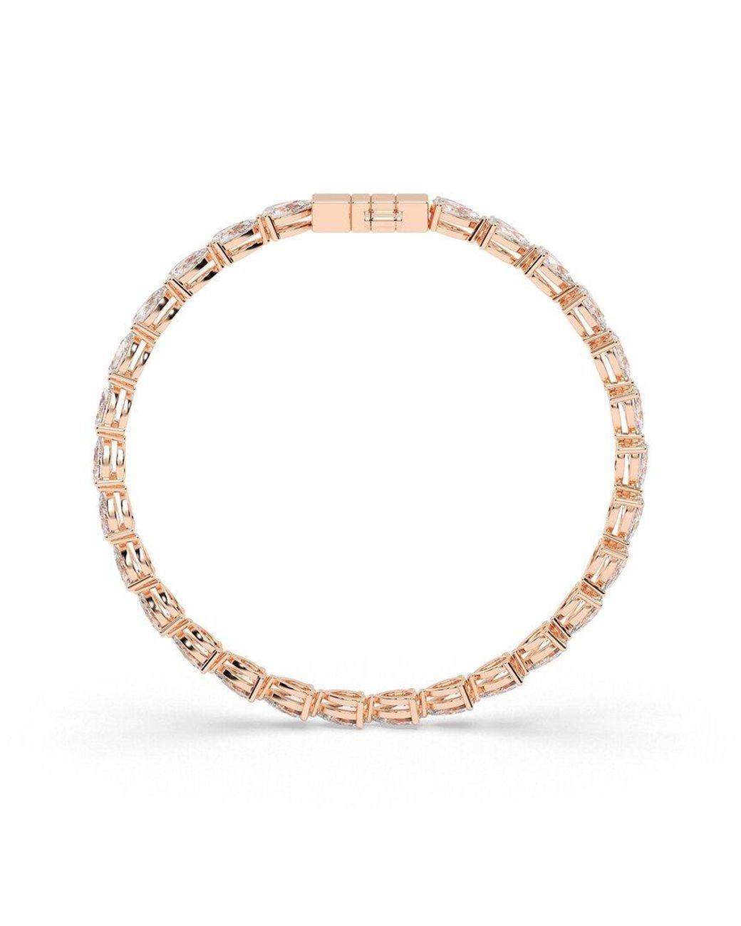 Lab Grown Diamonds White 14K Rose 7.50 Ct. Tw. Lab-Grown Diamond Bracelet