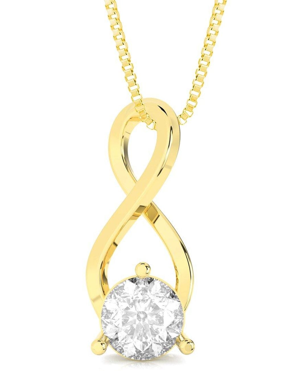 Amairah Metallic 14K 2.00 Ct. Tw. Lab-Grown Diamond Pendant Necklace