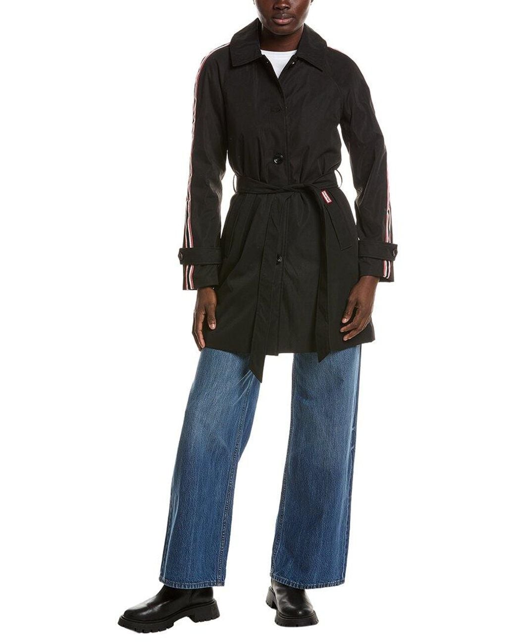 Hunter Black Medium Trench Coat