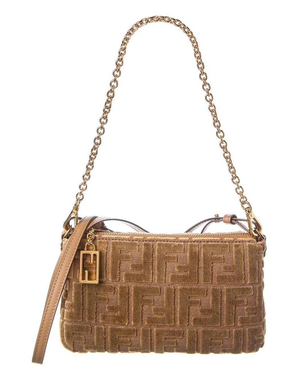 Shoulder Bag Fendi Baguette Pouch Fendi Baguette Ff Jacquard