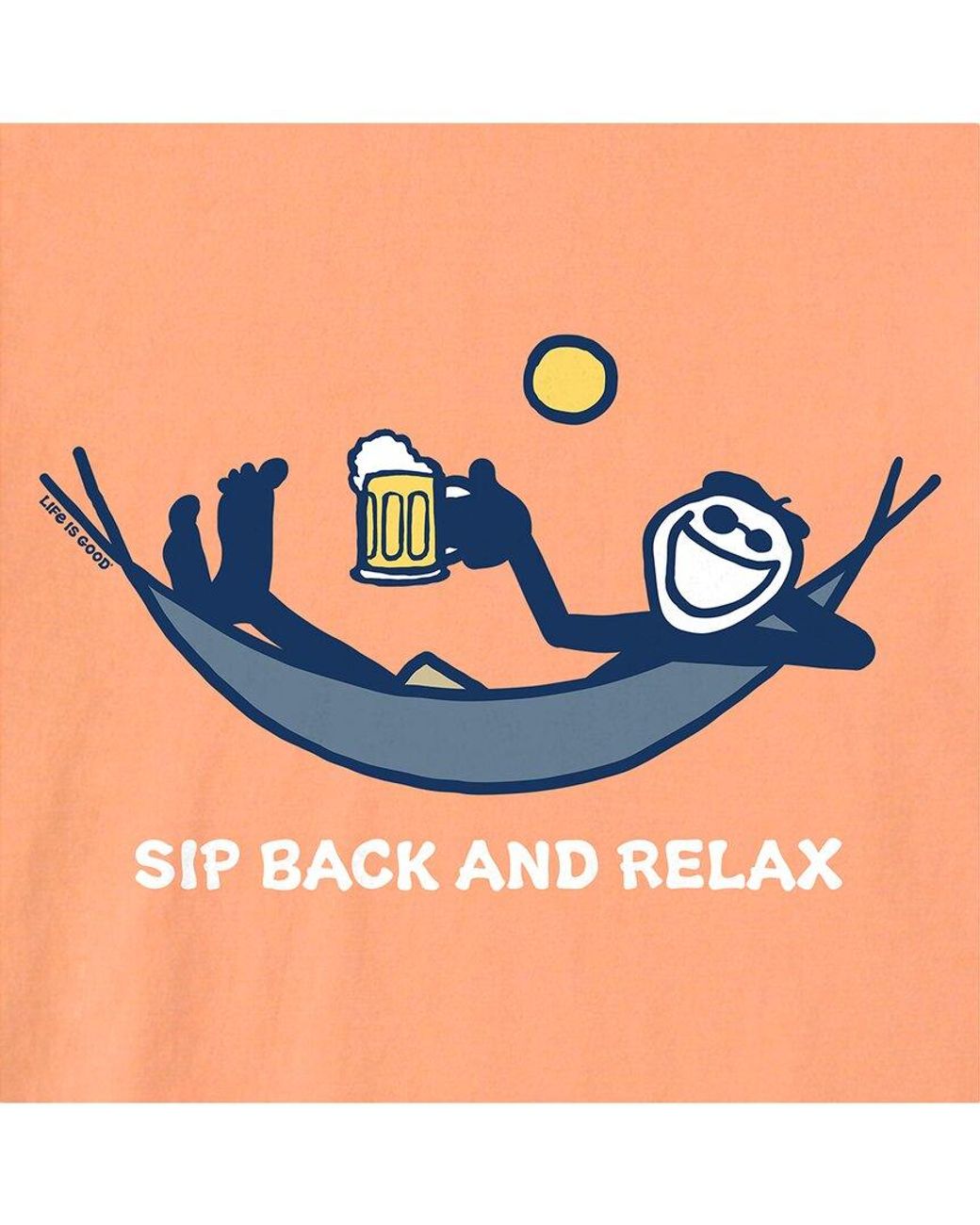 Life Is Good. Orange Crusher Tee for men