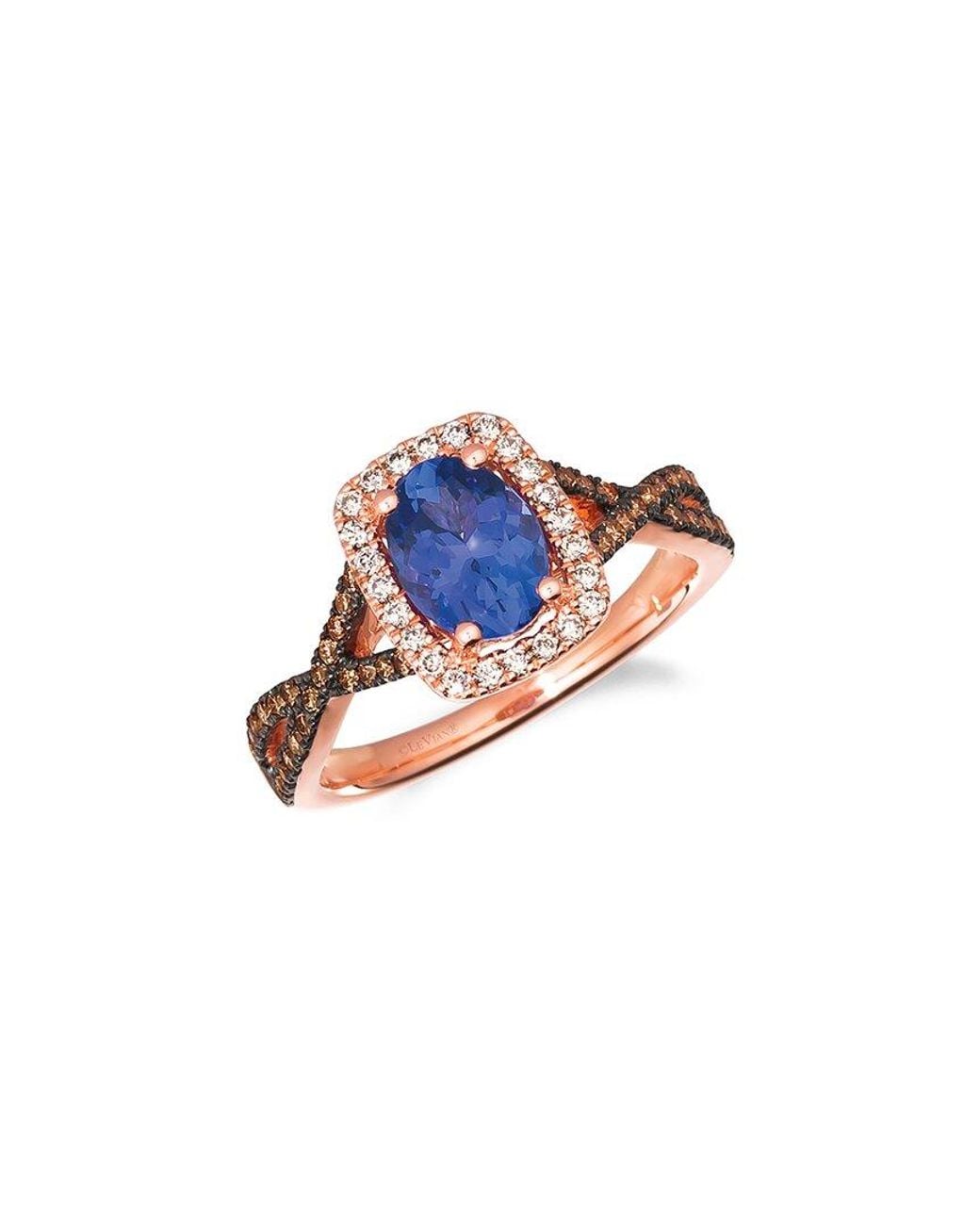 Le Vian Blue Le Vian Vivids 14K Rose 1.16 Ct. Tw. Diamond & Tanzanite Ring