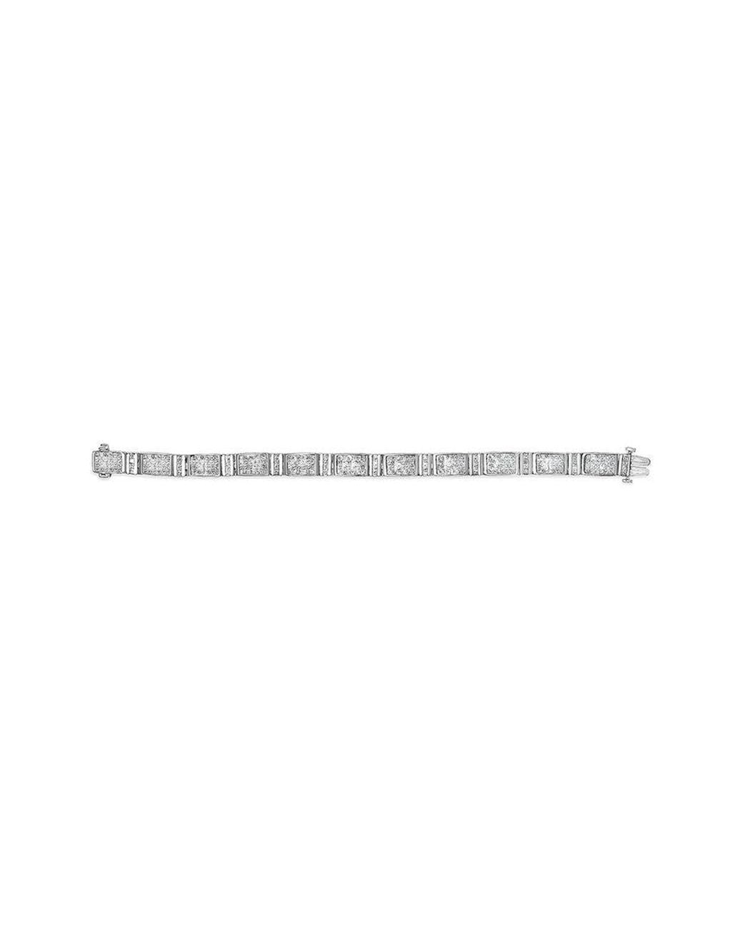 Haus of Brilliance White 14K.00 Ct. Tw. Diamond Link Bracelet