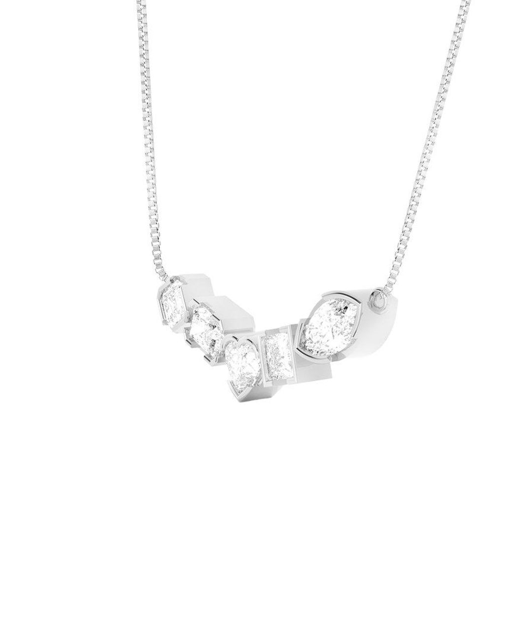 Amairah White 14K 10.00 Ct. Tw. Lab-Grown Diamond Necklace