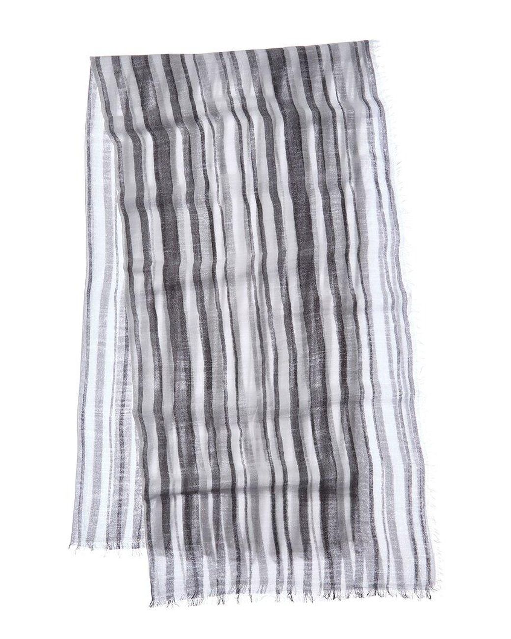 Vince Blue Variegated Stripe Scarf