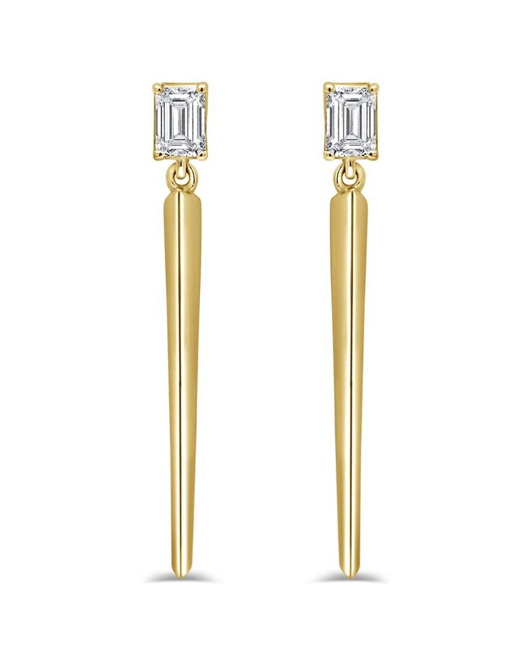 Sabrina Designs White 14K 0.42 Ct. Tw. Diamond Long Dangle Earrings