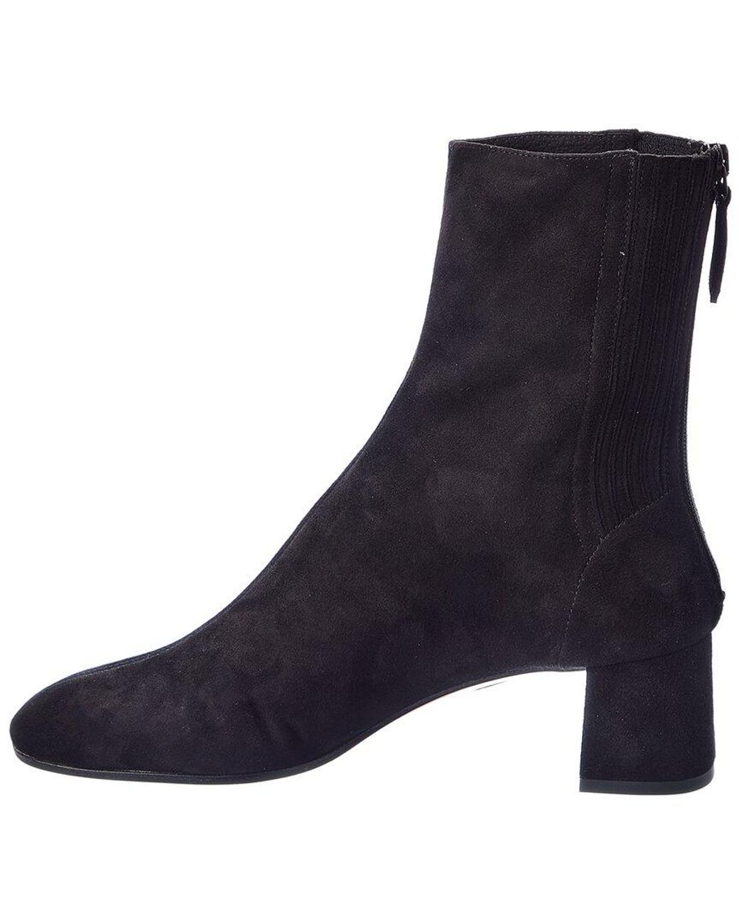 Aquazzura Blue Saint Honore 50 Suede Boot