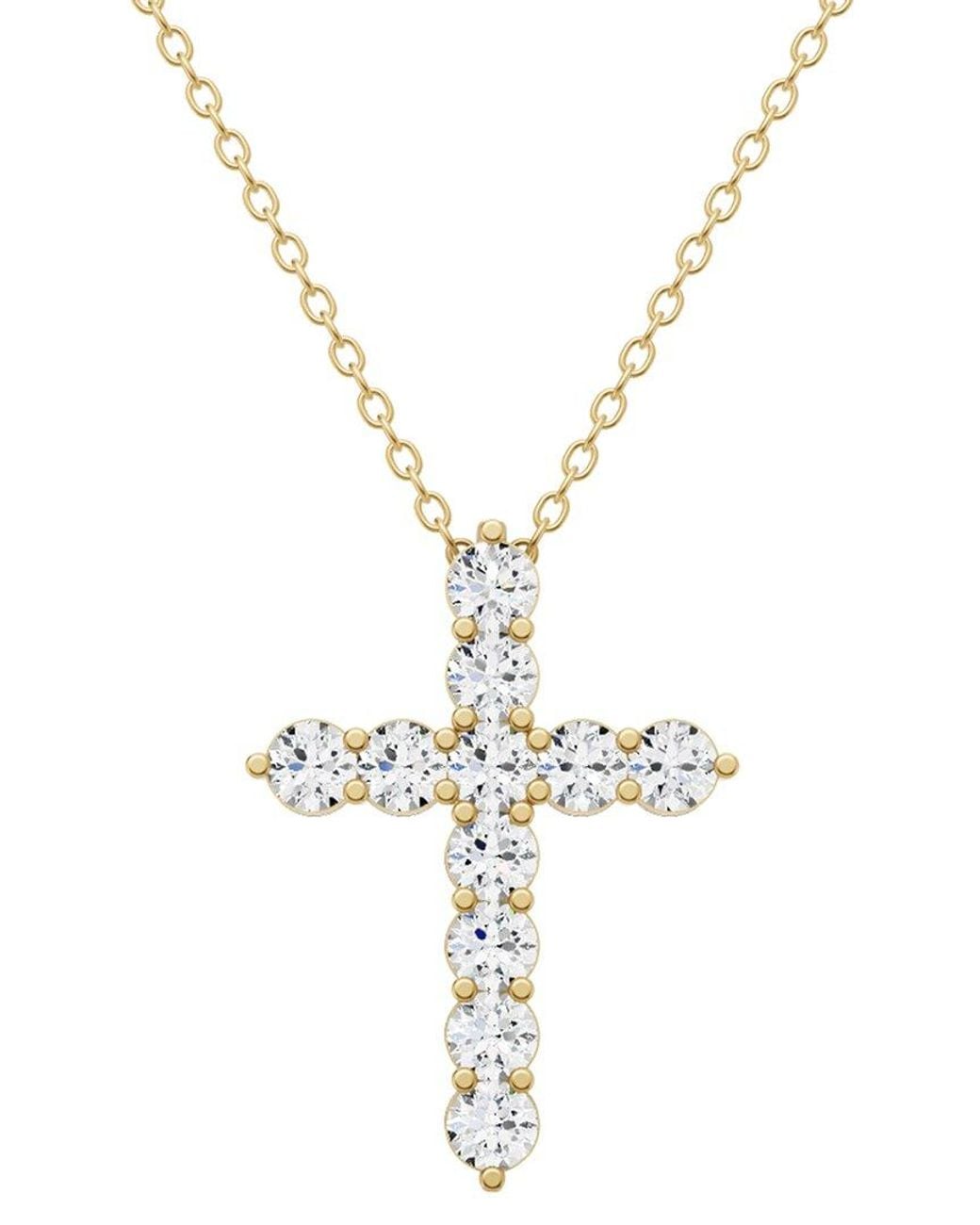 Lab Grown Diamonds Metallic 14K 6.00 Ct. Tw. Lab-Grown Diamond Necklace