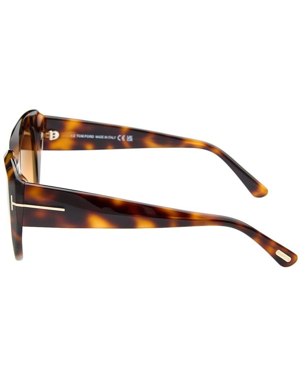 Tom Ford Brown Saltzman 53Mm Sunglasses