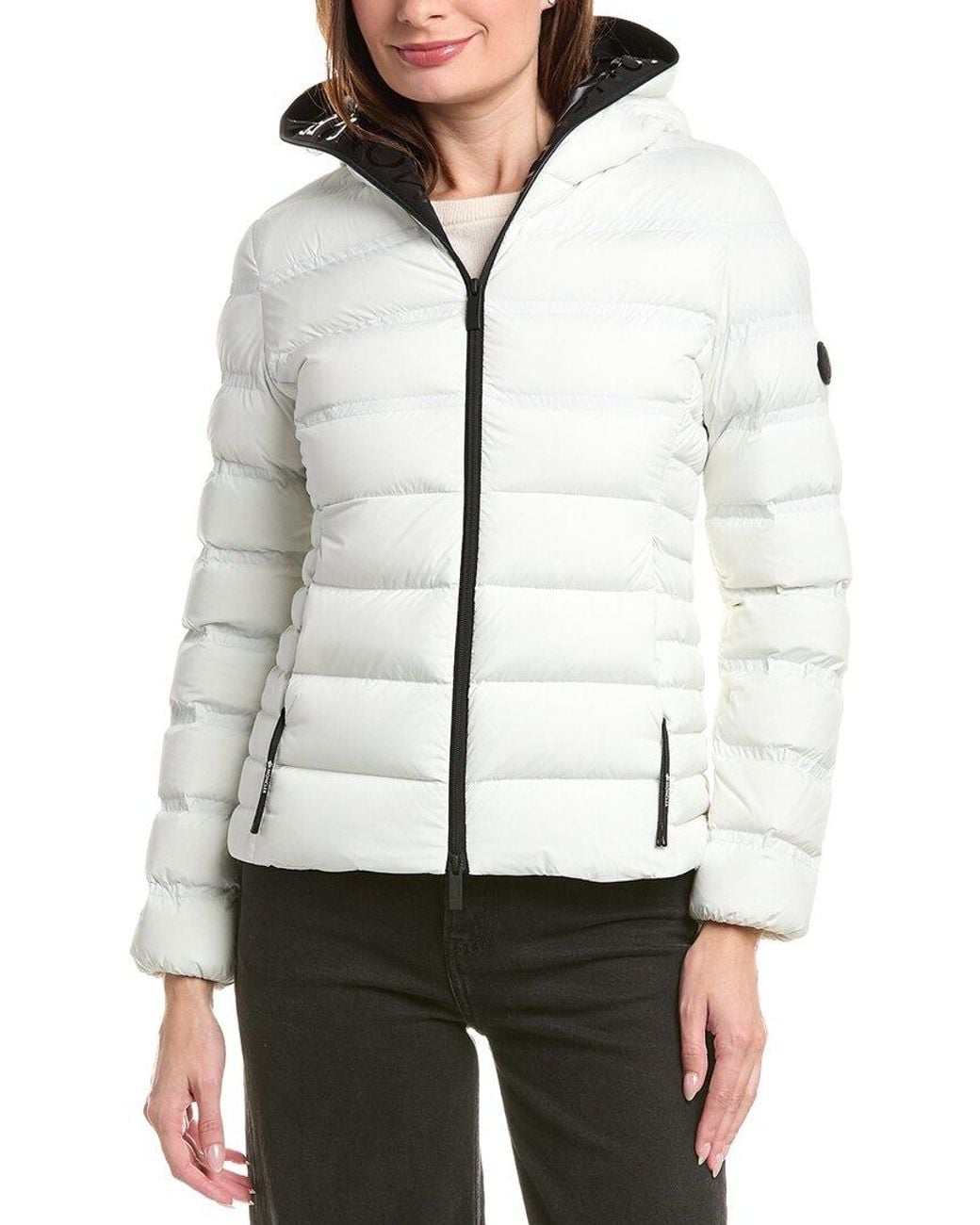 Moncler White Alete Down Puffer Jacket