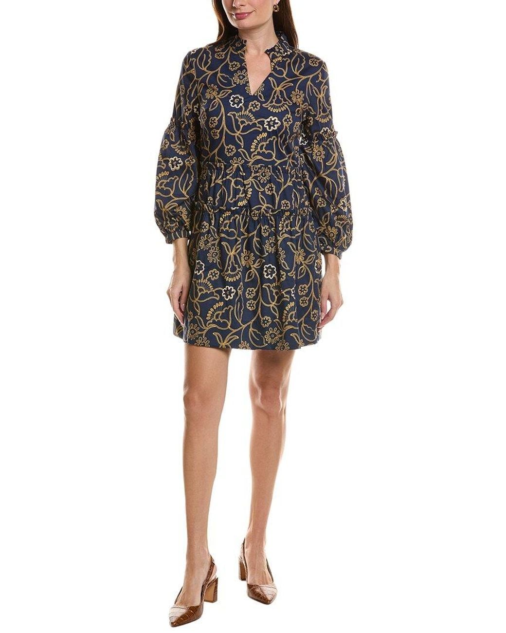 tyler boe Black Emory Embroidered Dress