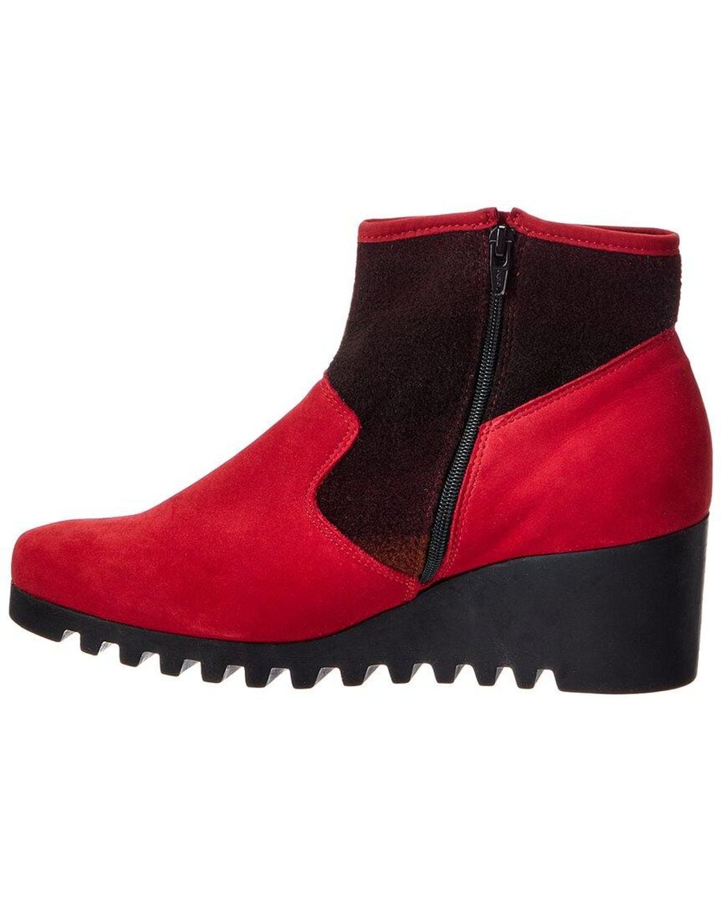 Arche Red Larizy Leather Bootie