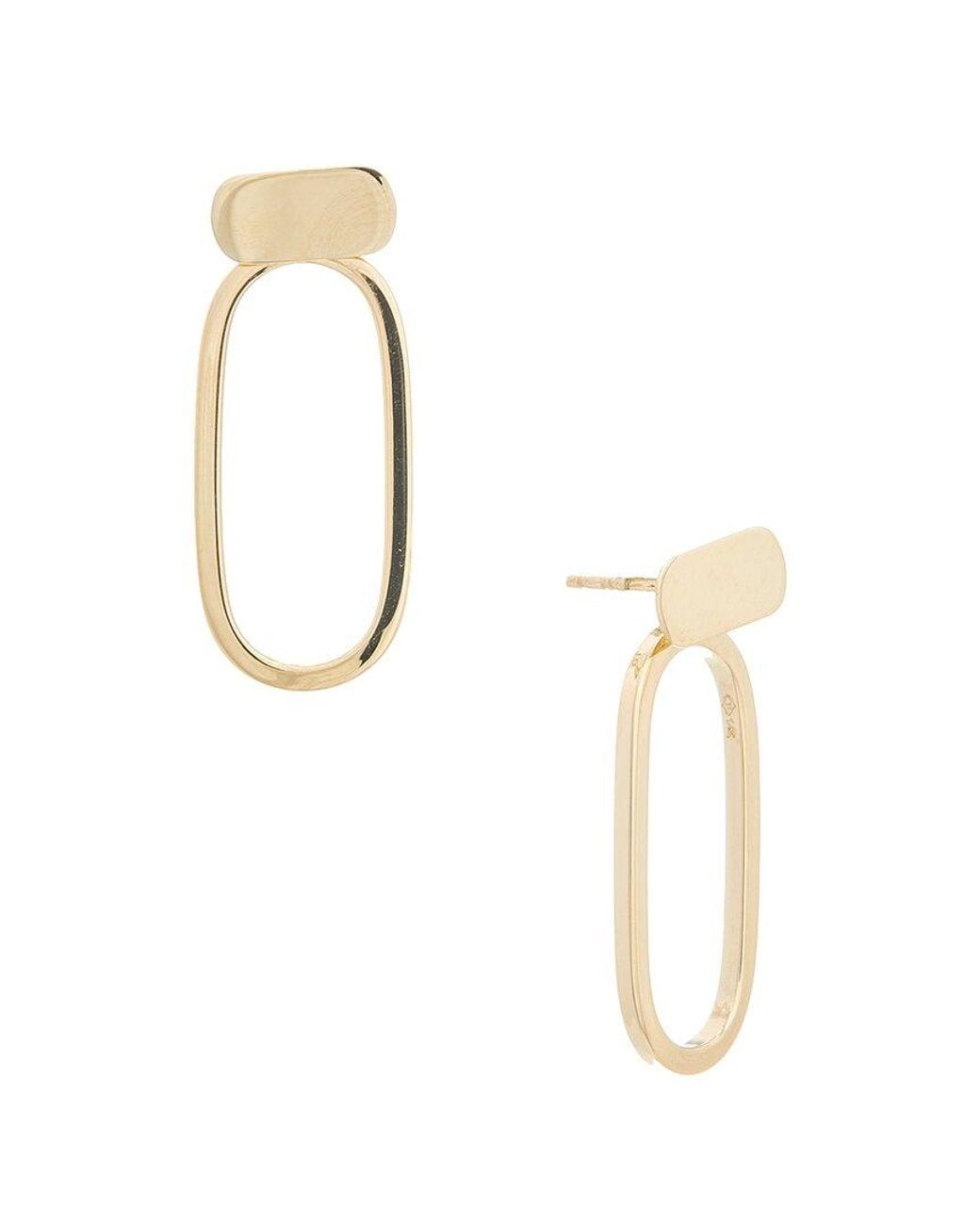 Italian Gold Metallic 14K Earrings