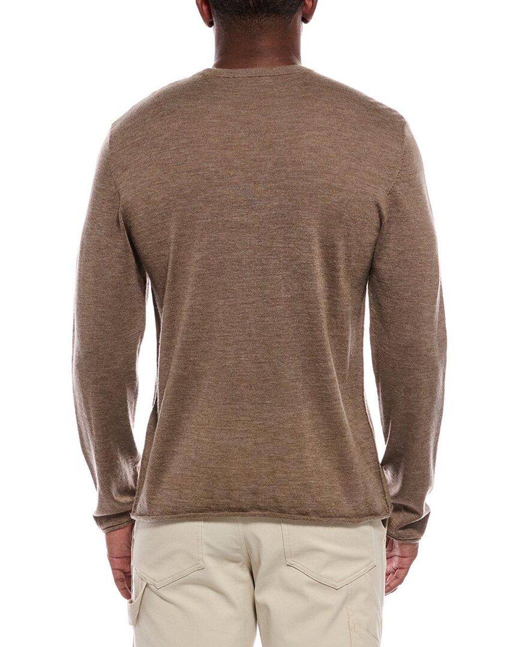 ATM Brown 100% Cashmere Crewneck Sweater for men