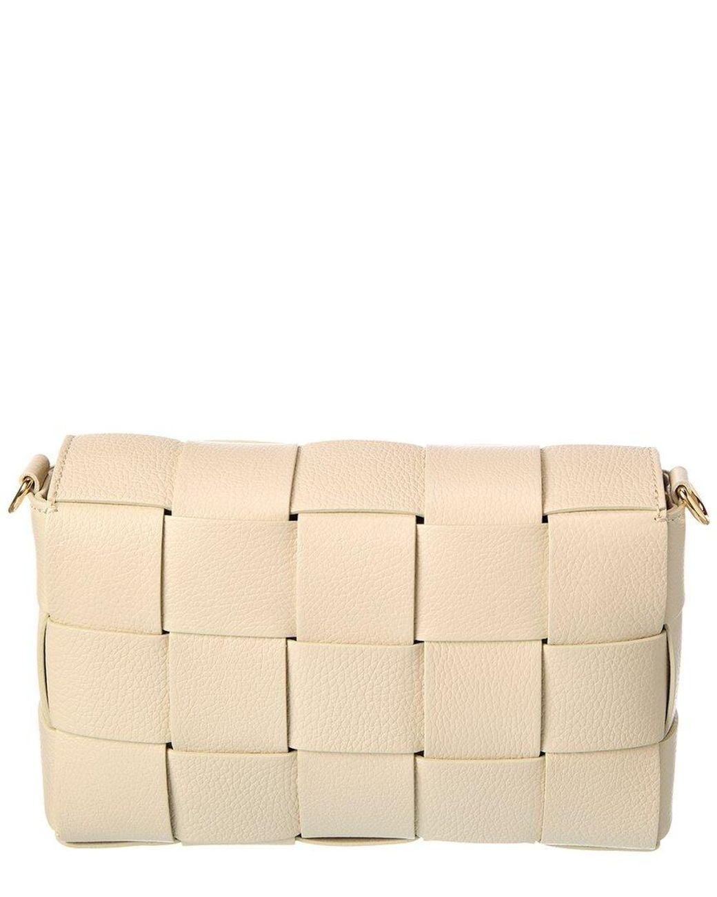 Isabella Rossetti Natural Ember Hand-Woven Leather Shoulder Bag