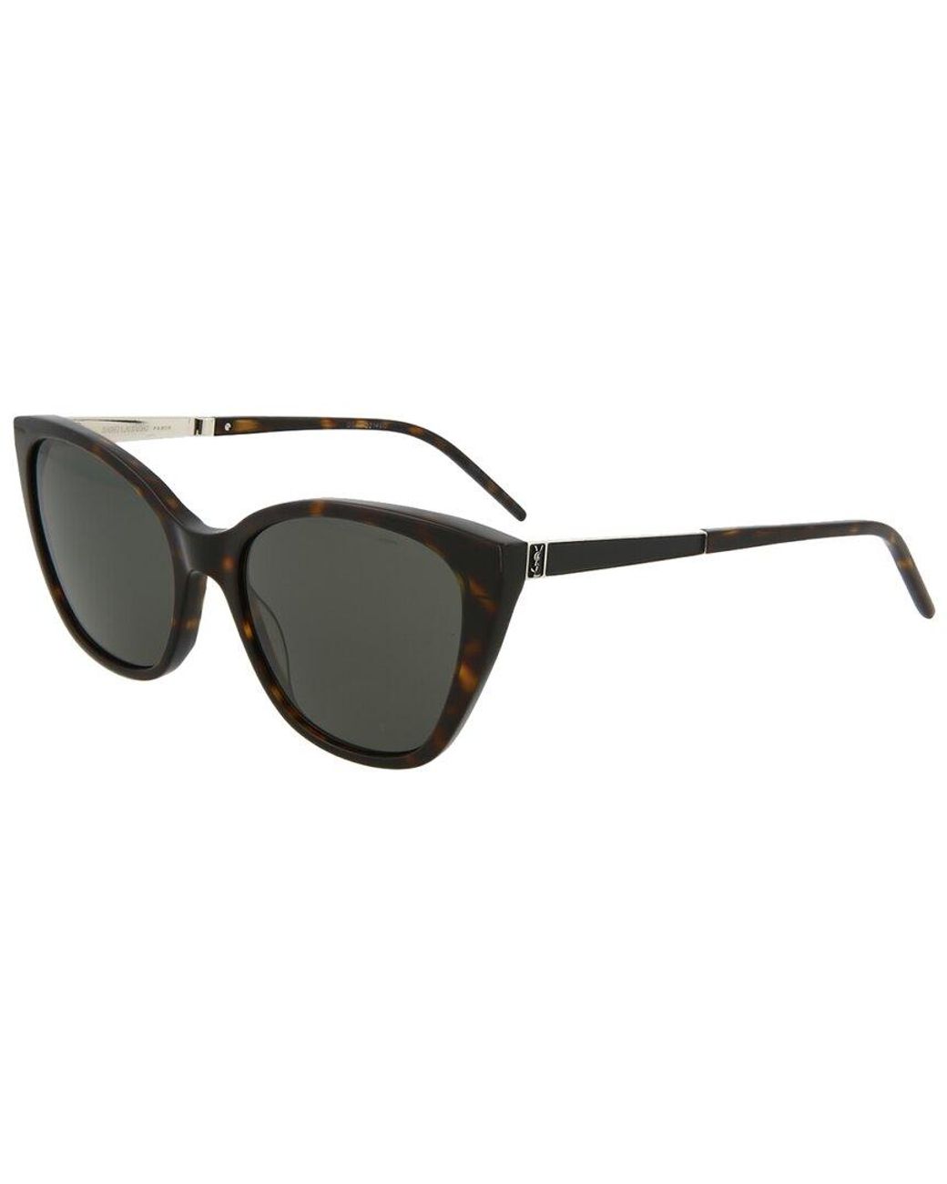Saint Laurent Black Slm69 56Mm Sunglasses