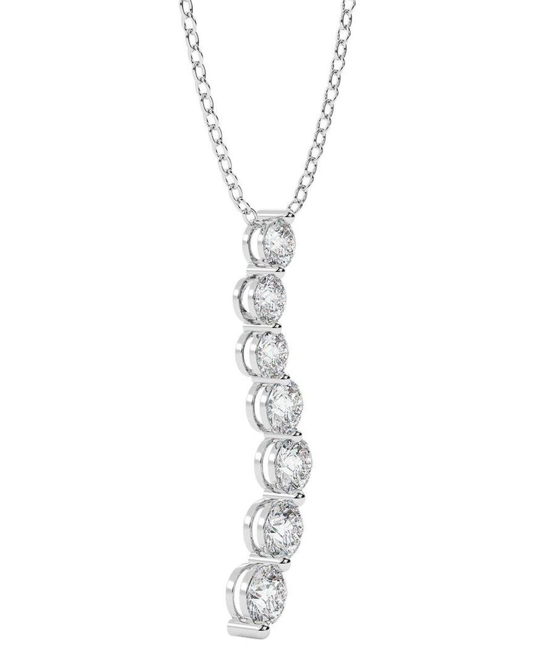 Diamond Select Cuts White 14K 2.00 Ct. Tw. Diamond Pendant Necklace