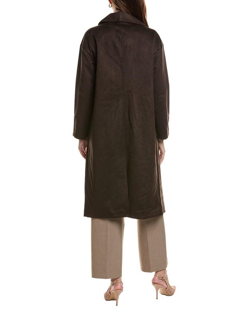 NVLT Black Longline Shawl Coat