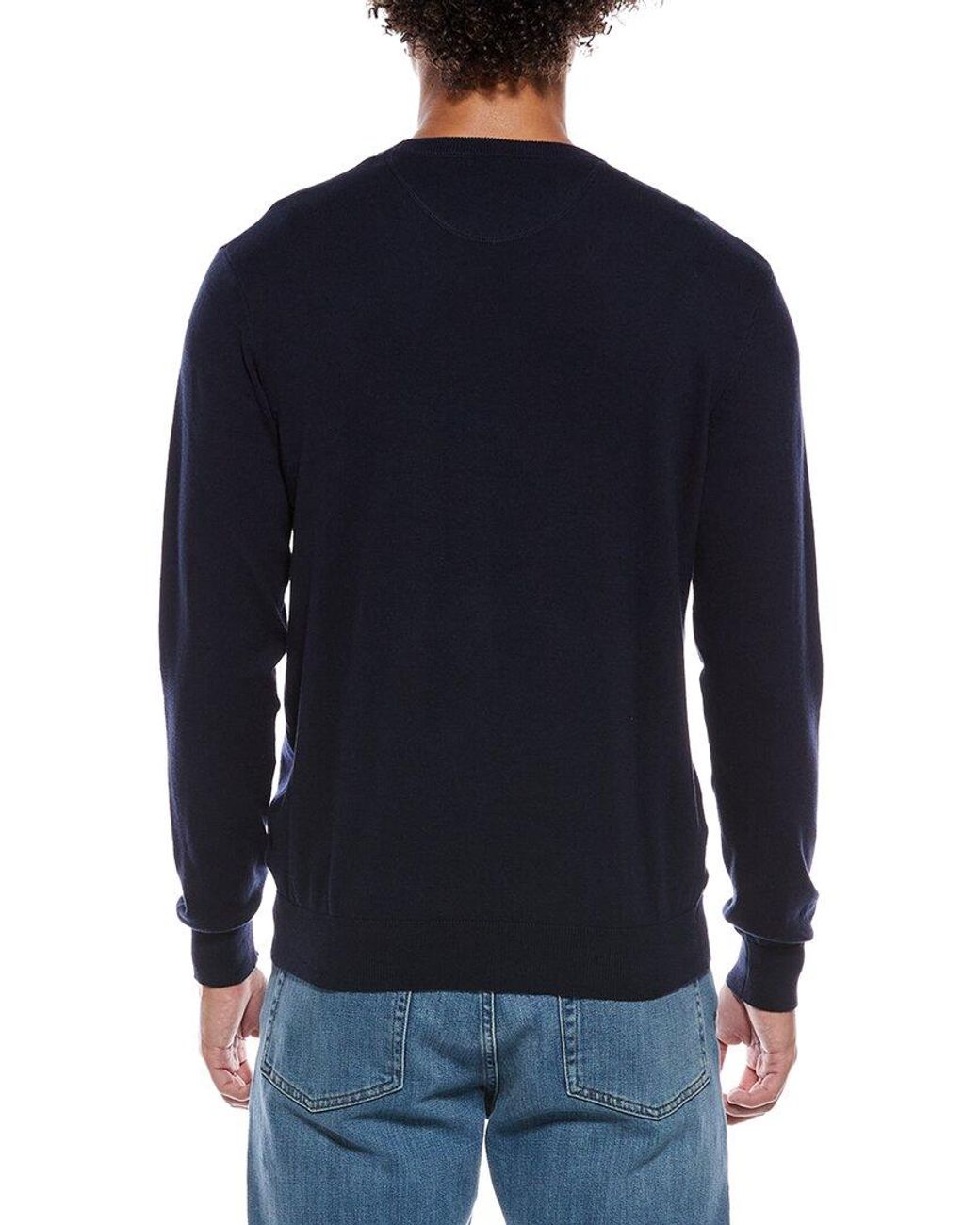 Polo Club St. Martin Blue Girocollo Finezza 12 Crewneck Sweater for men